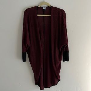 Pink Melo long cardigan with 3/4 sleeves. Size S.
